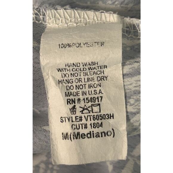 Vine & Love Tapered Smocked Cuff Round Neck Top Women's Medium - Picture 8 of 8